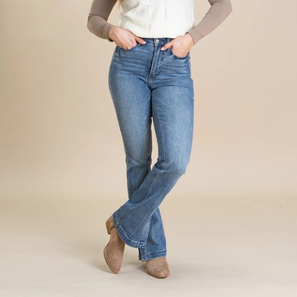 Judy Blue High Rise Stretch Slim Boot Jeans Size 29 Length 32" - Picture 2 of 11